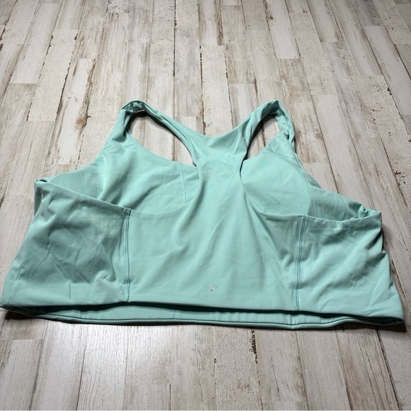 Old Navy Med-Support PowerSoft Racerback Sports Bra Sage Green Sz 4X - Picture 10 of 15
